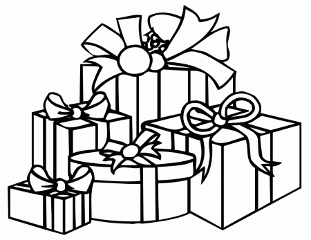 Christmas Present Coloring Pages - Coloring Pages For All Ages