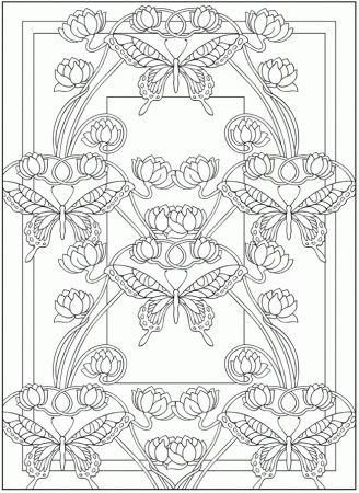 Art Nouveau - Coloring Pages for Kids and for Adults