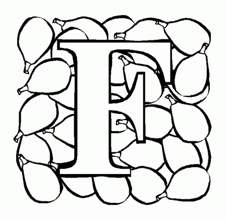 F Coloring Pages : Letter F Cheese Free Alphabet Coloring Pages ...