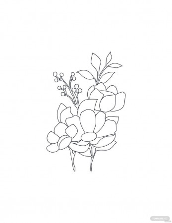 Free Watercolor Wedding Flower Coloring Page - EPS, Illustrator, JPG, PNG,  SVG | Template.net
