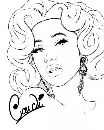 Cardi B coloring pages - Free coloring pages | WONDER DAY — Coloring pages  for children and adults