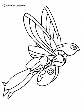 STEEL POKEMON coloring pages - Bug Scizor