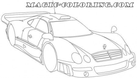 Mercedes-Benz CLK GTR coloring page | Coloring pages, Sports coloring pages,  Disney coloring pages