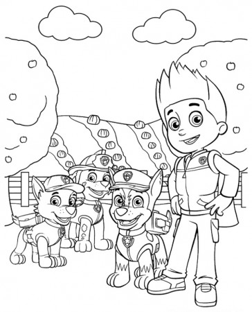 Ryder Paw Patrol coloring pages