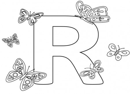 Letter R 5 Coloring Page - Free Printable Coloring Pages for Kids