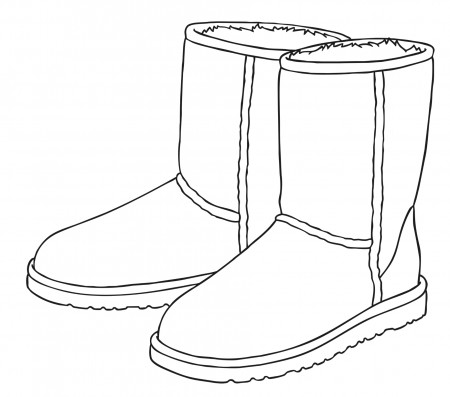 UGGs coloring page