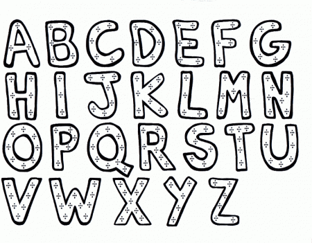 Free Printable Alphabet Letter Coloring Pages - Get Coloring Pages