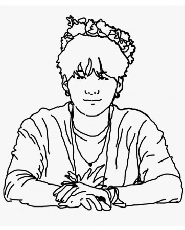 BTS SUGA Coloring Page - Free Printable Coloring Pages for Kids