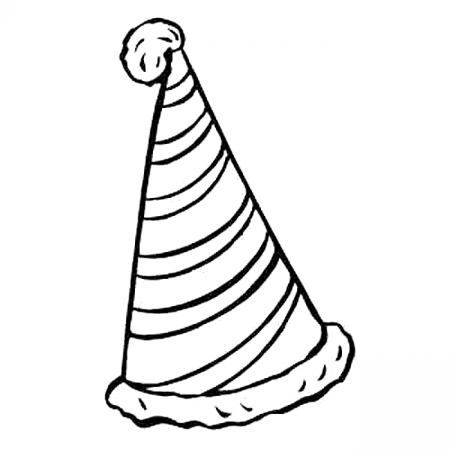Birthday Party Hats Coloring Pages - Get Coloring Pages