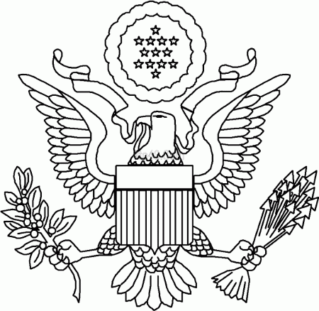 Seal of President Coloring page - Kids Portal For Parents