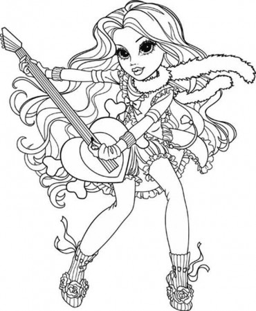 Avery Playing Guitar in Moxie Girlz Coloring Pages | Star coloring pages,  Cartoon coloring pages, Coloring books