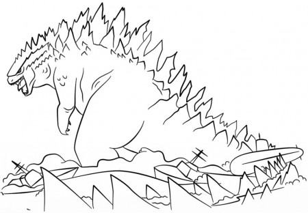 Godzilla Coloring Pages to Print | 101 Coloring