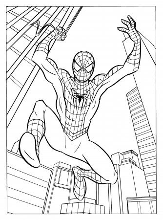 Free Printable Spiderman Coloring Pages For Kids | Superhero coloring pages,  Superhero coloring, Batman coloring pages