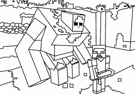 Minecraft Mutant Zombie Coloring Page - Free Printable Coloring Pages for  Kids