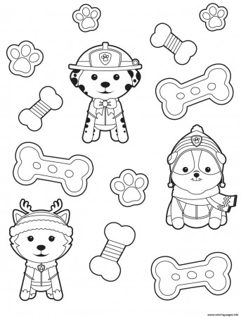 Paw Patrol Treats Coloring Pages Printable