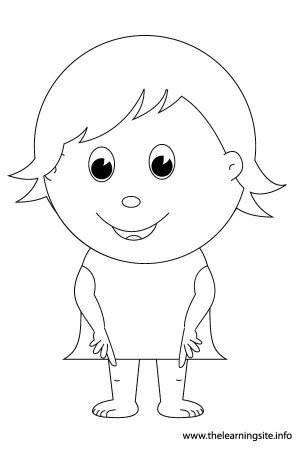 person outline coloring page
