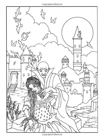 Coloriage VAMPIRE | Vampires, Coloring Books and Dovers