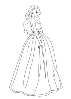Of Barbie - Coloring Pages for Kids and for Adults