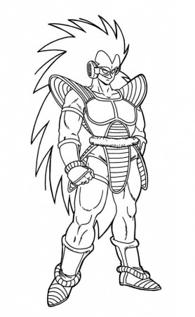 Raditz Dragon Ball Coloring Pages | Coloring Page ... | Pinterest ...