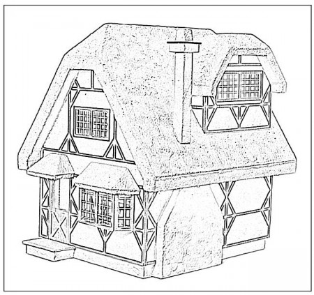 cottages Coloring Pages | Doll House Coloring Book : Custom ...
