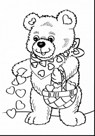 45 Most First-rate Dinosaur Valentine Coloring Page With ...