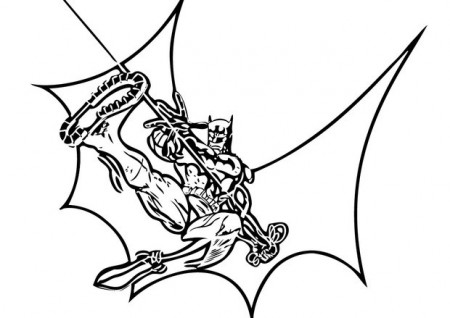Batman, spiderman and superman coloring pages - Hellokids.com
