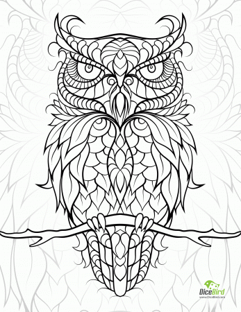 diceowl-free printable adult coloring pages