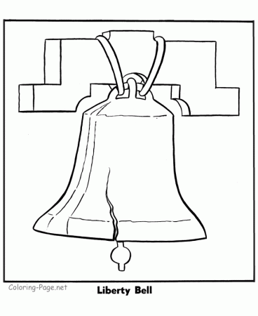 The Liberty Bell - 4th of July coloring pages