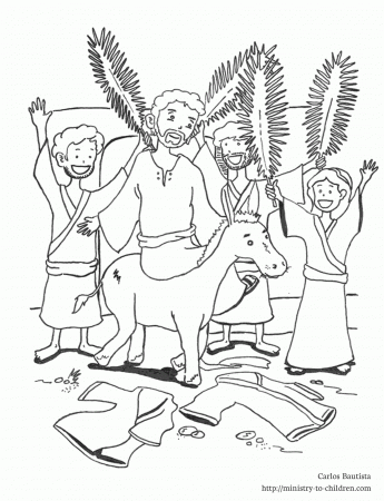 Palm Sunday Coloring Pages