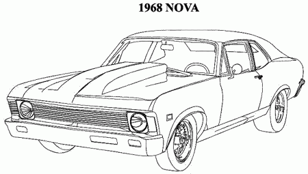 muscle car coloring pages - Printable Kids Colouring Pages