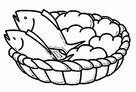 5 Loaves And 2 Fish Coloring Page WeColoringPage 07 | Wecoloringpage