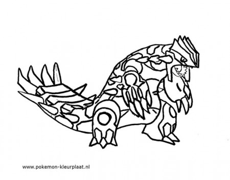 Primal Groudon Coloring Page