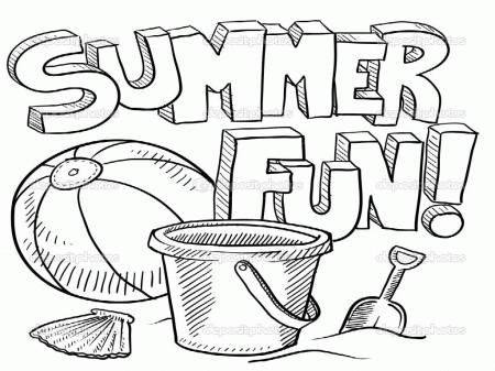 Preschool Summer Coloring Pages | Best Coloring Page Site