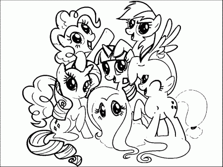 Pony Cartoon My Little Pony Coloring Page 103 | Wecoloringpage