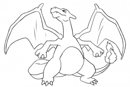 Pokemon Charmander - Coloring Pages for Kids and for Adults