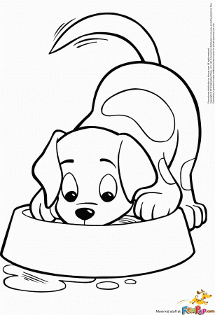 Coloring Pages Puppies Free Print - High Quality Coloring Pages