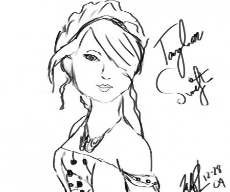 Taylor Swift Coloring Pages - Max Coloring