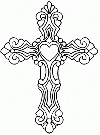 Printable Celtic Cross - Coloring Pages for Kids and for Adults