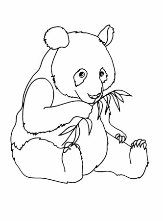Baby Panda Coloring Page - 99Worksheets