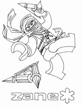 Ninjago Zane Action Coloring Page - Free Printable Coloring Pages for Kids