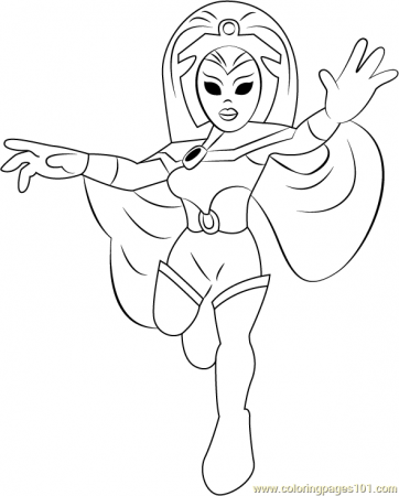 Storm Coloring Page for Kids - Free The Super Hero Squad Show Printable Coloring  Pages Online for Kids - ColoringPages101.com | Coloring Pages for Kids
