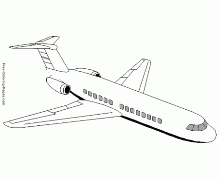 Printable kids airplanes coloring pages