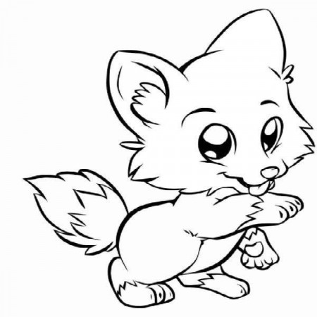 Baby Fox Coloring Pages | Fox, : Baby Fox Want to Touch You ...