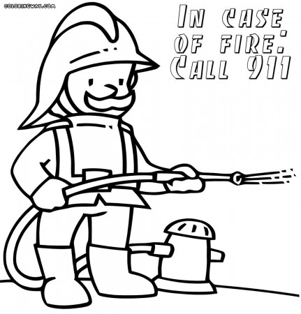 Fire Safety Coloring Pages Fire Safety Coloring Sheets Coloring ...