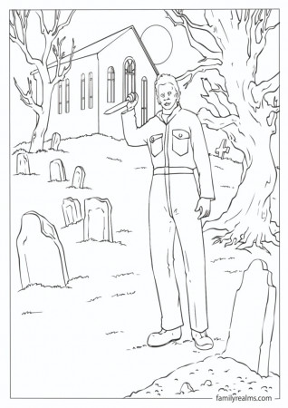 Halloween's Michael Myers Coloring Pages (Printable PDFs)