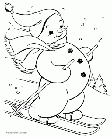 Snowman Coloring Pages - Free and Printable!
