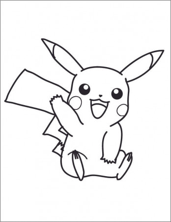 Free Pikachu Coloring Page Printable - Slowpoke Tail