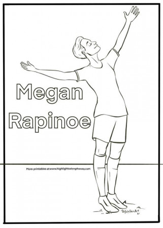 Megan Rapinoe Coloring Sheet - Free Printable Coloring Page