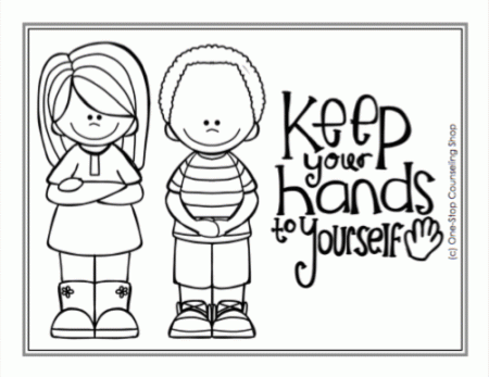 Manners and School Rules Posters & Coloring Pages