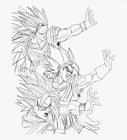 Goku Super Saiyan God Coloring Pages Super Saiyan God - Ssj4 Goku Coloring  Pages, HD Png Download - kindpng